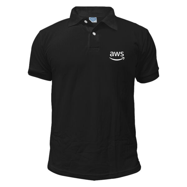 Dark Front & Back Print Polo (Adult) Thumbnail