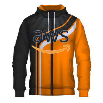 Main AWS Logo  - Black & Orange Curve Lines Thumbnail