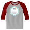 Raglan 3/4 Roundneck Shirt (Gray Body) Thumbnail